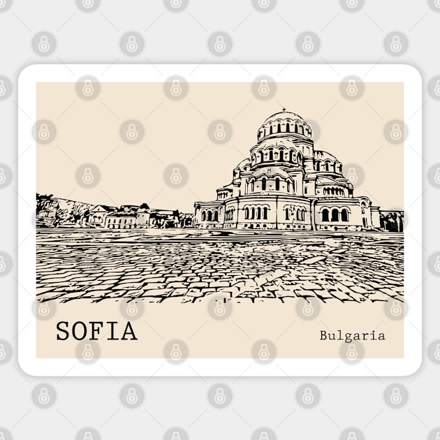 Sofia Bulgaria Magnet by Lakeric